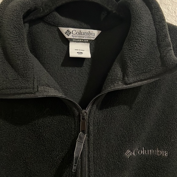 Columbia Sportswear Men’s Fleece Jacket Size XL Black Full Zip Up - Picture 2 of 6